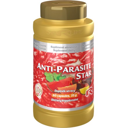 ANTI-PARASITE STAR - pre detoxikáciu a odstránenie parazitov z organizmu, Starlife  60 kaps