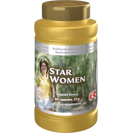 STAR WOMEN - pre posilnenie ženského organizmu, pomoc pri ženských problémoch, Starlife  60 kaps