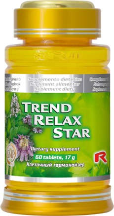 TREND RELAX STAR - k zníženiu nervového napätia a stresu, Starlife  60 tabl